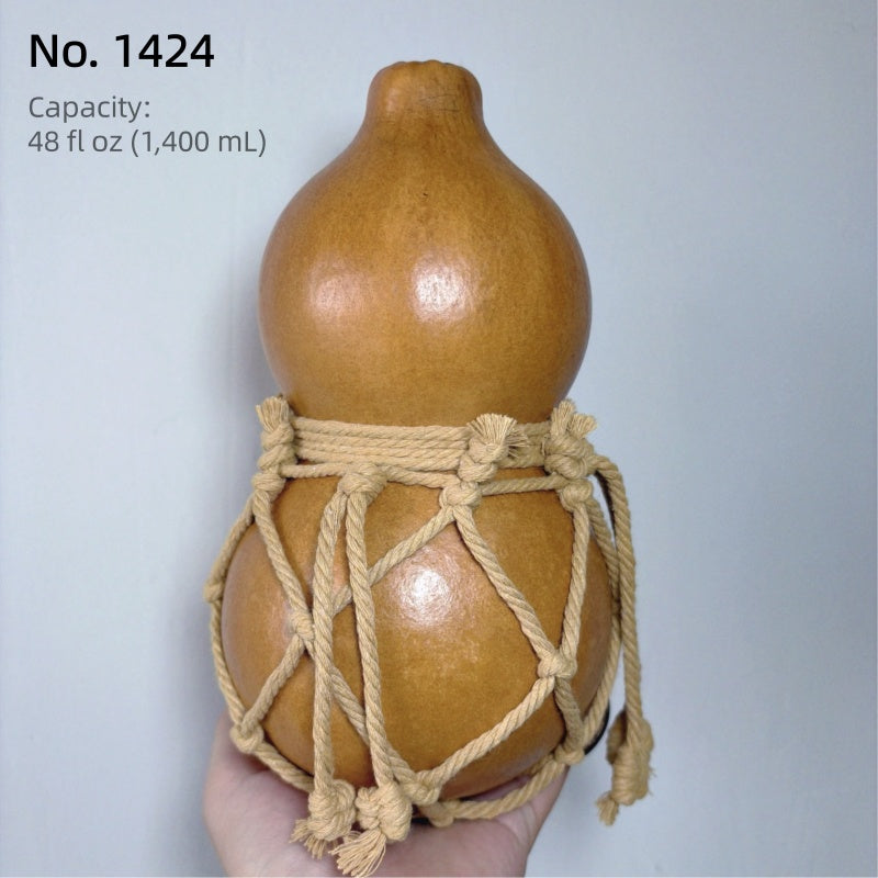 Handgefertigte Urushi-Kürbisflasche – Rot