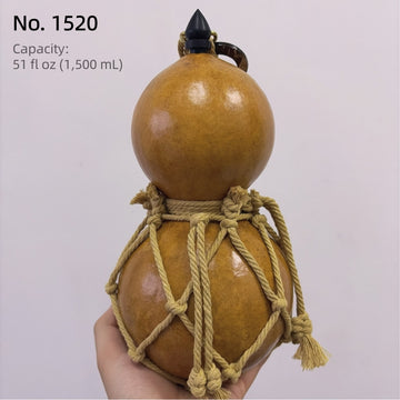 Small Batch #11 – Handcrafted Urushi Gourd Bottle – Natural – Exact Piece Shown