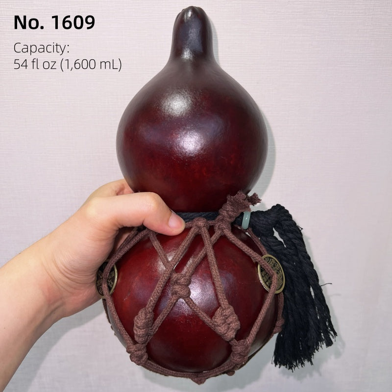 Small Batch #09 – Handcrafted Urushi Gourd Bottle – Red – Exact Piece Shown