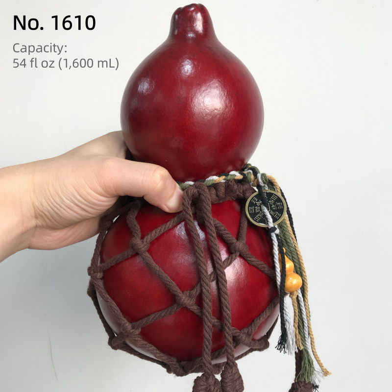 Small Batch #09 – Handcrafted Urushi Gourd Bottle – Red – Exact Piece Shown