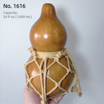 Handgefertigte Urushi-Kürbisflasche – Rot