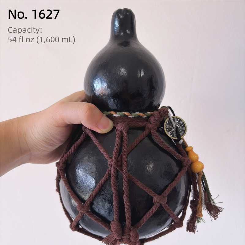 Handgefertigte Urushi-Kürbisflasche – Rot