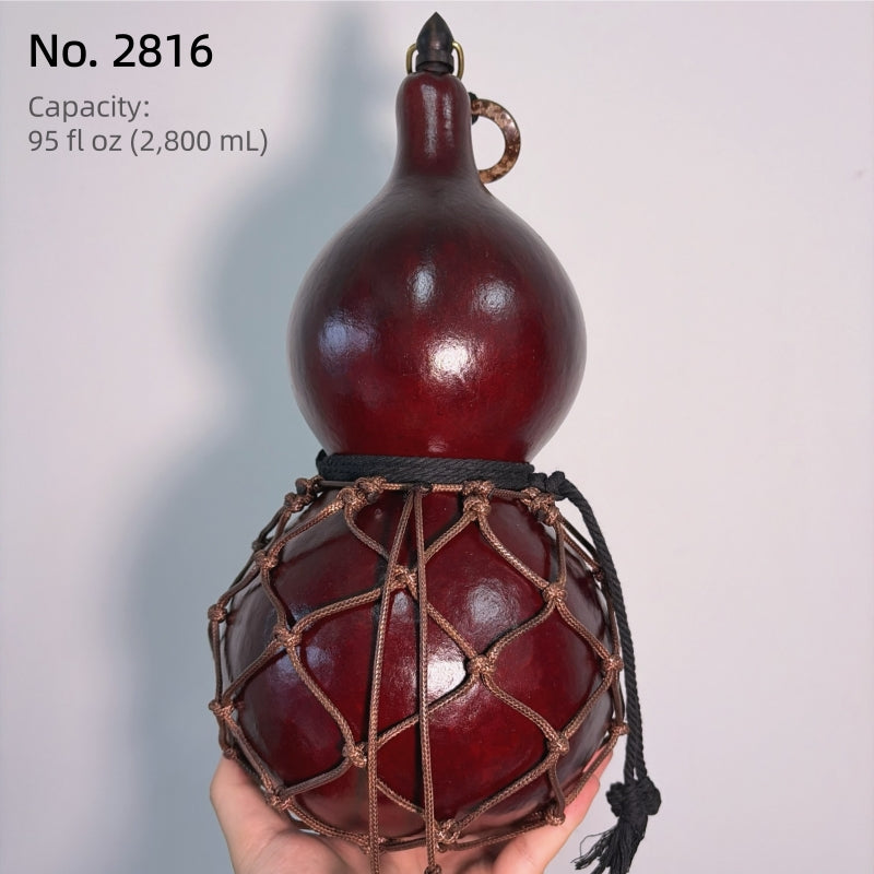Von Wukong inspirierte handgefertigte Urushi-Flasche aus Flaschenkürbis