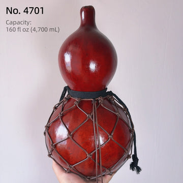 Handgefertigte Urushi-Kürbisflasche – Rot