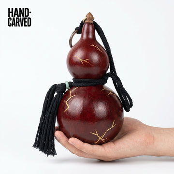 Riftborn Collection — Hand-Carved Urushi Gourd with Rift Texture